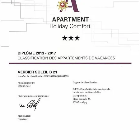 Apartment Soleil B21 Verbier