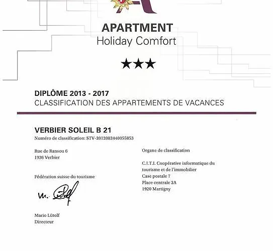 Apartamento Soleil B21 Verbier